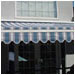 Versatile, retractable awnings provide protection from the sun on hot days and allow solar warmth to enter on cold days.