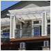 Los Gatos - Private Residence. This stylish patio cover features an automatic retractable shade.